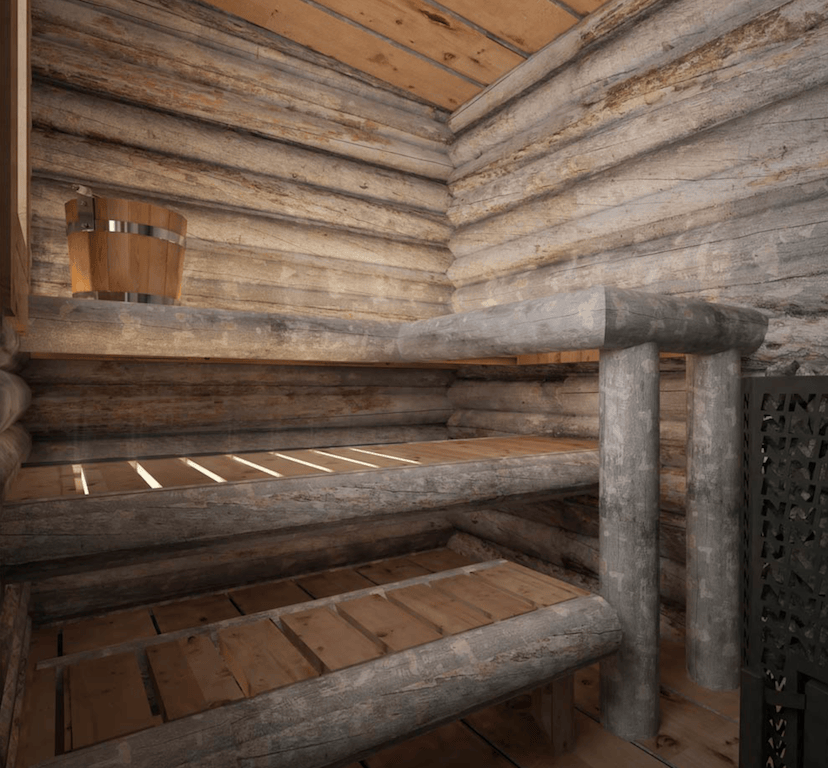 View of Scandinavian sauna culture