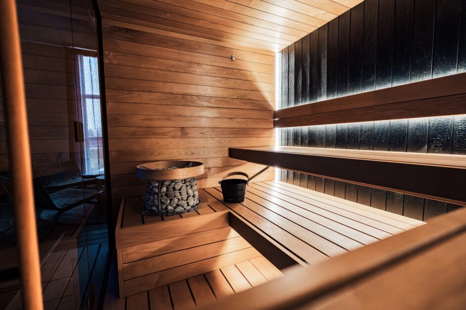 A custom nordic sauna.